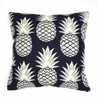 Kussenhoes Pineapple | Zwart 45 x 45 cm