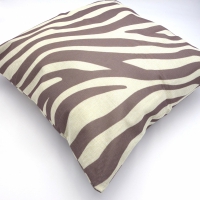 Kussenhoes Zebra Big Stripes | Taupe 44 x 44 cm