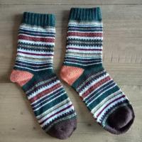 Winter sokken vintage print |  3 paar | maat 37 - 40