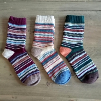 Winter sokken vintage print |  3 paar | maat 37 - 40