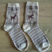 Winter sokken rendier | set  5 paar | maat 37 - 40