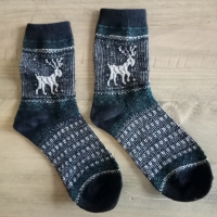 Winter sokken rendier | set  5 paar | maat 37 - 40
