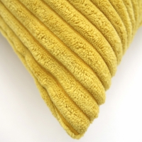 Corduroy Rib kussenhoes geel | 45 x 45 cm
