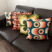 Retro kussenhoes Gilbert 45 x 45 cm