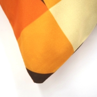 Retro kussenhoes Tulp bruin 45 x 45 cm