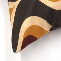 Retro kussenhoes Ollie antraciet 45 x 45 cm