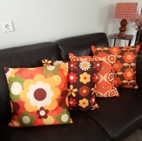 Retro kussenhoes Phyllis 45 x 45 cm
