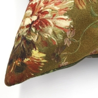 Kussenhoes bloemen oker | 45 x 45 cm