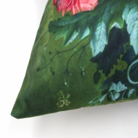 Kussenhoes Vintage bloemen groen | 44 x 44 cm