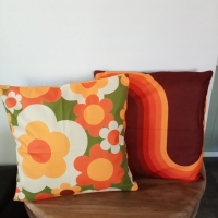 Retro Flowerpower kussenhoes | 45 x 45 cm