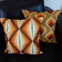 Retro kussenhoes Ollie olijfgroen | 45 x 45 cm