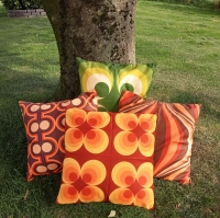 Retro kussenhoes Arthur groen 45 x 45 cm