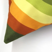 Retro kussenhoes Rainbow groen | 45 x 45 cm