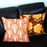 Retro kussenhoes Sunflower | 45 x 45 cm