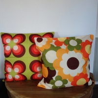 Retro kussenhoes Flowerpower | 45 x 45 cm