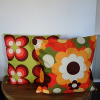 Retro kussenhoes Flowerpower | 45 x 45 cm