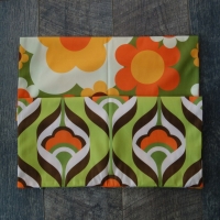 Retro kussenhoes groen | 45 x 45 cm