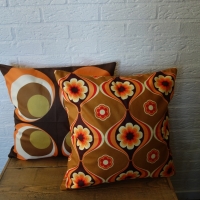 Retro kussenhoes Arthur bruin | 45 x 45 cm