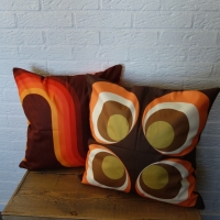 Retro kussenhoes Arthur bruin | 45 x 45 cm