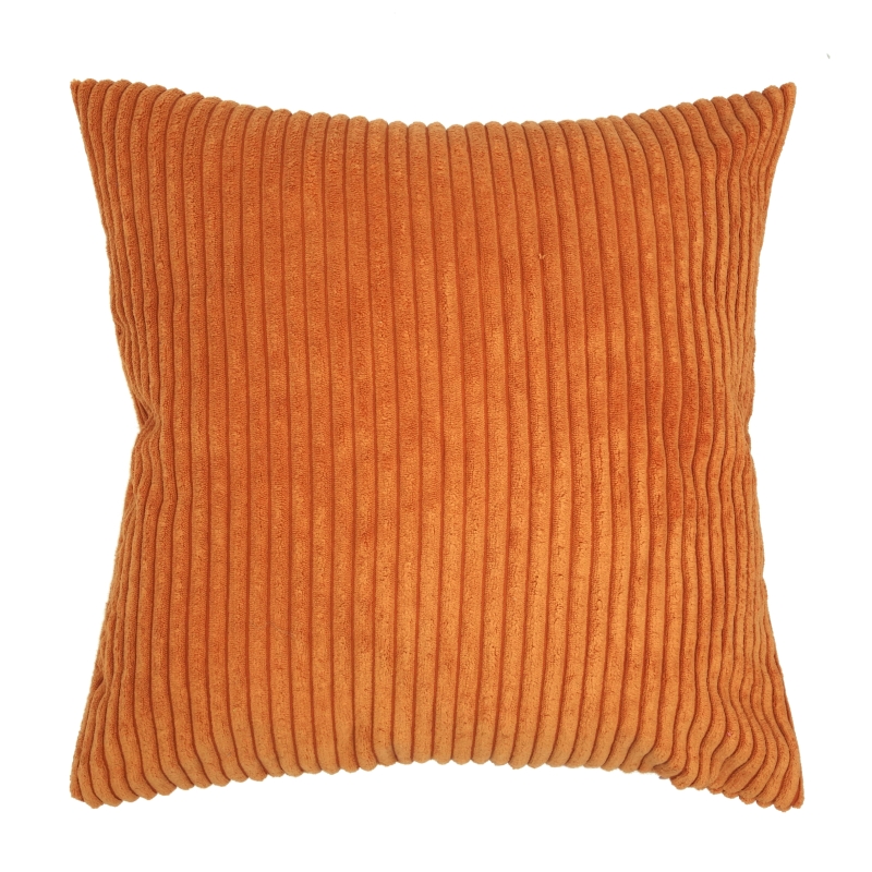 Corduroy Rib kussenhoes oranje | 45 x 45 cm