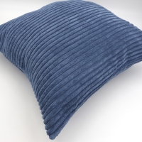 Corduroy Rib kussenhoes denimblauw 45 x 45 cm