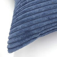 Corduroy Rib kussenhoes denimblauw 45 x 45 cm