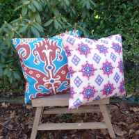 Kussenhoes Moza&iuml;ek linnenlook | 44 x 44 cm