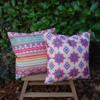 Kussenhoes Palma Festival linnenlook | 44 x 44 cm