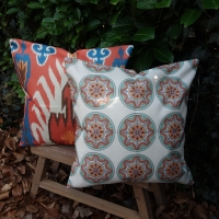 Kussenhoes Eivissa ecru linnenlook | 44 x 44 cm