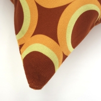 Retro kussenhoes Sandy bruin 45 x 45 cm