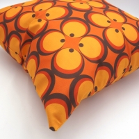 Retro kussenhoes Sandy oranje 45 x 45 cm
