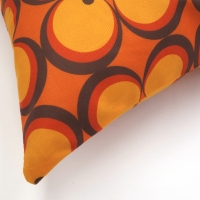 Retro kussenhoes Sandy oranje 45 x 45 cm