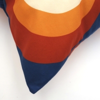 Retro kussenhoes Arthur blauw 45 x 45 cm