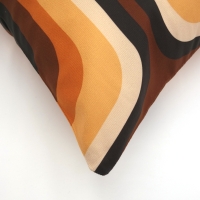 Retro kussenhoes Jessie bruin 45 x 45 cm