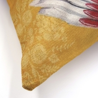 Kussenhoes Parrots & Flowers linnenlook 44 x 44 cm