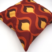 Retro kussenhoes Ollie bordeaux 45 x 45 cm