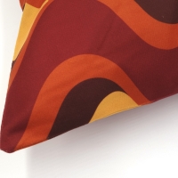 Retro kussenhoes Ollie bordeaux 45 x 45 cm