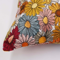 Retro kussenhoes Peace 44 x 44 cm