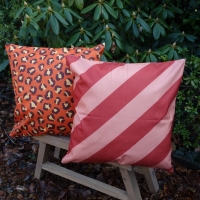 Kussenhoes Luipaard oranje 45 x 45 cm