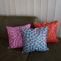 Kussenhoes Luipaard oranje 45 x 45 cm