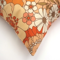 Retro kussenhoes Ivory 45 x 45 cm