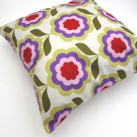 Retro kussenhoes Honey offwhite 45 x 45 cm